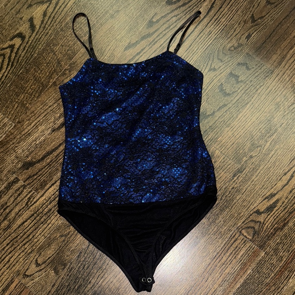 Stylish Blue and Black Kids One Piece